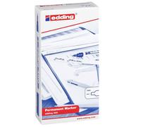 Marcatore permanente EDDING 400 BLU Punta Conica (10 Pz). Marcatore permanente
