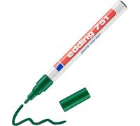 Marcatore permanente a vernice Edding - verde - tonda - 1-2 mm - 751 004