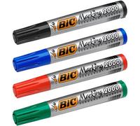Marcatore permanente BIC Marking 2000 punta conica 4,95 mm - assortiti - conf. 4 pezzi - 8209112