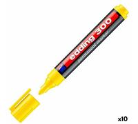 Marcatore permanente Edding 300 Giallo [10 Unità]
