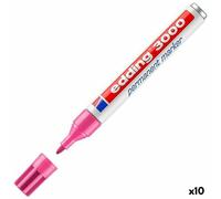 Marcatore permanente Edding 3000 Rosa [10 Unità]