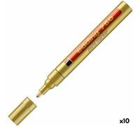 Marcatore permanente Edding 750 Dorato 10 Unità 2-4 mm [10 Unità]