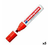 Marcatore permanente Edding 800 Rosso [5 Unità]