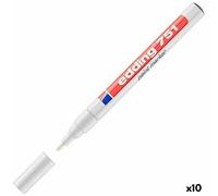 Marcatore permanente Edding E751 Bianco [10 Unità]
