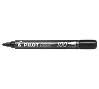 Pilot Rotulador Permanente 100 - Punta Fina de Bala 4,5mm - Trazo 1mm - Color Negro