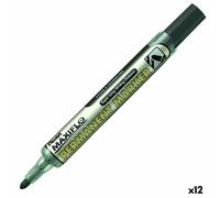 Marcatore permanente Pentel Maxiflo NLF50 Nero [12 Unità]