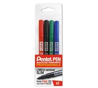 Marcatore permanente Pentel N50 Slim punta conica 3,18 mm assortiti 4 pezzi - 0022066