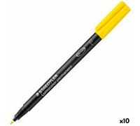 Marcatore permanente Staedtler 318 F Giallo 0,6 mm [10 Unità]