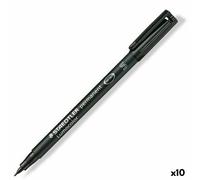 Marcatore permanente Staedtler Lumocolor 313-9 S Nero [10 Unità]