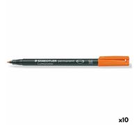 Marcatore permanente Staedtler Lumocolor 317 M Arancio [10 Unità]