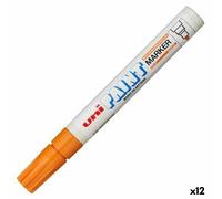 Marcatore permanente Uni-Ball PX-20 Arancio [12 Unità]