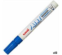 Marcatore permanente Uni-Ball PX-20 Azzurro [12 Unità]