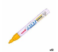 Marcatore permanente Uni-Ball PX-20 Giallo 2,8 mm [12 Unità]