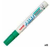 Marcatore permanente Uni-Ball PX-20 Verde [12 Unità]