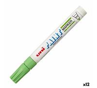 Marcatore permanente Uni-Ball PX-20 Verde Chiaro [12 Unità]