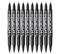 Marcatore permanente ZEBRA extra fine nero 10 pezzi IMPORTAZIONE GIAPPONESE