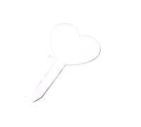 Marcatore Pianta Etichette for piante da giardino, 20/50/100 pezzi, etichette in plastica, marcatori for vivai, vasi fiori, segni di scrittura for piantine(White,100PCS_8.3X4.7X4.5CM)