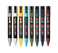 Marcatore Posca PC-5M | Punta a forma di proiettile da 1,8-2,5 mm (tono terra...