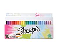 Marcatore SHARPIE in cartone sostenibile. Confezione da 24 Sharpie fine, colori assortiti