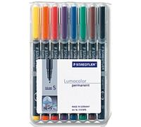 STAEDTLER permanent Marker Lumocolor, Superfein, ca. 0,4 mm, wisch- und wasserfe
