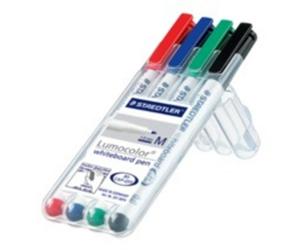 Marcatore Staedtler Lumocolor 301-WP4 4 colori punta media