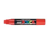 Marcatore Uni Posca a tempera Uni-Ball - rosso - a scalpello - 15 mm - M PC17K R