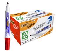 Marcatore Punta Tonda 1.5 mm ROSSO Whiteboard Velleda 1701 Recycled BIC (12 Pz)