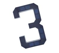 Marcatori alimentati solari resistenti alle intemperie della casa del LED con installazione facile per il segno domestico solare dell'ABS della decorazione dell'entrata anteriore