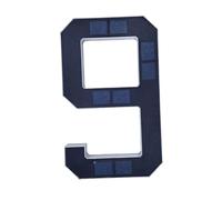 Marcatori alimentati solari resistenti alle intemperie della casa del LED con installazione facile per il segno domestico solare dell'ABS della decorazione dell'entrata anteriore