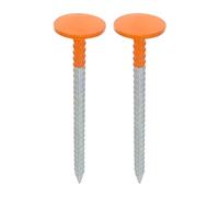 Marcatori di confine e di terreno, 2 pezzi, resistenti alle intemperie, 30 cm, barre di spinta altamente visibili, per la marcatura in esterni e in giardino