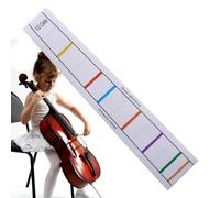 Marcatori di posizione delle dita per violoncello - Adesivo per tasti per principianti - Etichetta per decalcomania di posizione delle guide per le dita del violoncello per l'uso di principianti