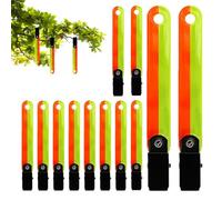 Marcatori di riflettori degli alberi - Tag di tracce luminose, segni di tracciamento resistente alle intemperie | Blow Visibility Ribbons per percorsi boschivi, identificatori di terreni robusti, aiut