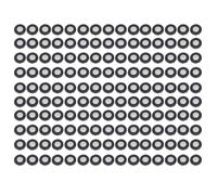 Marcatori di scansione 3D Punti di tracciamento dei punti di riferimento ad alto riflesso magnetico per scanneri 3D Acquisizione del movimento Materiale PET 3mm ID 6mm OD 150pcs