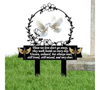 Marcatori di tombe commemorative, decorazioni tombe, Simpatia 2D PACCHETTO INCRYICO per CIMETERA, Giardinaggio Memorial Metal Decoration per il cimitero Outdoors Yard Lawn