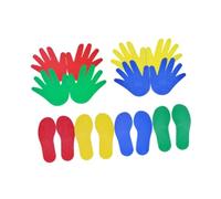 Marcatori for tappeti, attrezzature tattili, apprendimento educativo, massaggio con impronte di mani e piedi for bambini, tappetini tattili for l'equilibrio dei bambini.(4 Pair and 4 Pair)