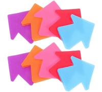 Marcatori Freccia 20 Pezzi in Poliestere e Nylon Antiscivolo | Tappeti da Gioco e Palestra, Guida Direzionale per Circuiti e Percorsi, Colori Vivaci Colore Casuale