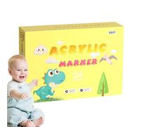 Marcatori Graffiti Artistico Per Bambini | Pennarello Pittura Acrilico Permanente, Penna A Pittura 12/24/36 Colori | Pennarello Acqua Punta Marcatore Graffiti Ad Asciugatura Rapida Pa