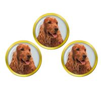 Marcatori Palla Da Golf English Cocker Spaniel Set 3 Oro, Ottone