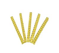 Marcatori per cavi, Segnacavi Giallo Tipo C Etichetta Numero 0-9 for Fili Di Dimensioni 0,3-16mm² Confezione Da 100 Pezzi(M0 1.5mm2 150pcs)