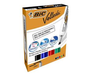 Marcatori per lavagne bianche BIC Velleda 1781 punta a scalpello 3,3-4,6 mm asso