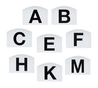 Marcatori per lettere per abiti da parete - Eight Piece Letter Set Durable Weatherproof Equestrian Track Indicators Professional Equipment Pratica di Equitazione | Reliable Navigation System with