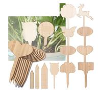 Marcatori Per Piante 50 pezzi Etichette for cartelli in legno, marcatori da giardino, etichette a forma di T for piante, vasi da vivaio, attrezzi for la semina, ornamenti for bonsai da giardinaggio(Co