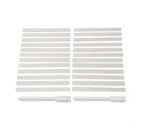 Marcatori per piante in acrilico trasparente, 24 pezzi, con pellicola protettiva, adatti per giardini, aiuole, vasi per vivai e serre