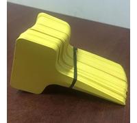 Marcatori per piante in plastica impermeabile, 100 pezzi, tipo T, a prova di putrefazione, resistenti alla ruggine, per vivaio e giardino (giallo)
