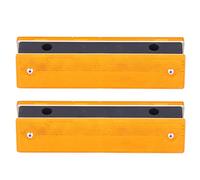 Marcatori per prigionieri stradali riflettenti 2 pc Visibilità ad alta visibilità segnali di avvertimento del traffico in plastica per le strade delle autostrade villaggi 18x5x4cm (Doppio giallo)
