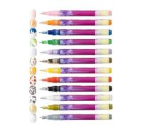 Marcatori per Unghie,Impermeabile 12 Colori - Set per Disegnare e Scarabocchiare,per Principianti Donne Ragazze