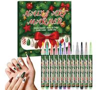 Marcatori Per Unghie Linea Impermeabile Ad Asciugatura Rapida E | Kit Di Marcatori Per Smalto Gel Per Unghie Per Ragazze Adulti Donne Unghie Tela Salon Casa Vacanza Festa Artigianato