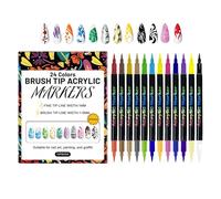 Marcatori Per Unghie Per Ragazze - 12 Pezzi Attrezzatura per Decorazione Unghie a Doppia Punta,Penna per Puntinatura e Linee | Per Principianti Appassionate Di Fai Da Te Studenti D Arte Casa E Salone