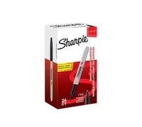 Marcatore permanente Sharpie Fine Permanente Nero 24 Pezzi