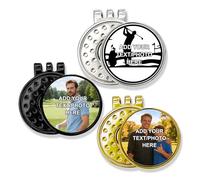 Marcatori personalizzati per pallina da golf, personalizzabili clip magnetica con foto, testo, Accessori Divertenti per Il Golf, Regali personalizzabili per golfisti, Compleanni, Uomini e donne